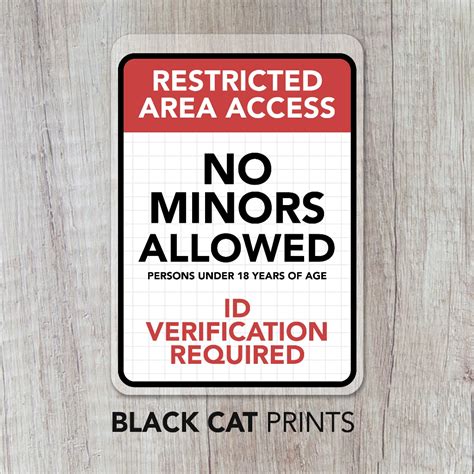 no minors allowed sign|No Minors Allowed Sign Laminated Signage .